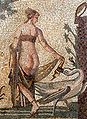 Römisches Mosaikmotiv Leda mit dem Schwan (3. Jahrhundert)