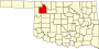 Woodward County map