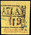Quatro reales 1861, Mazatlan district and postmark
