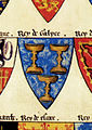 Arms of the Kings of Galicia, Segar's Roll, 13th century