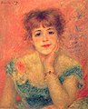 Renoir portrait of Jeanne Samary 1877