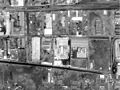 A U.S. reconnaissance satellite image of the Al-Shifa pharmaceutical factory, attributed to KH-11 Block 3.