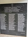 Plaque commemorating the victims thrown into a mass grave by Bosniak and Croat forces