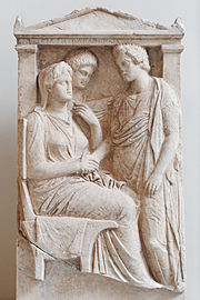 Farewell handshake (350–325 BC)