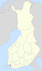 Lage von Turku in Finnland