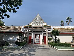 Thai-Chinese temple, rebuilt during the reign of King Rama III, located at Wat Ratchaorotsaram, Bangkok