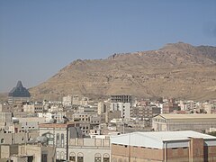 Jabal Nuqm or Jabal Nuqum in the area of Sana'a. Local legend has it that after the death of Noah, his son Shem built the city at the base of this mountain.[12]