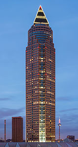 Messeturm in Frankfurt, Germany, by Helmut Jahn, (completed 1991)