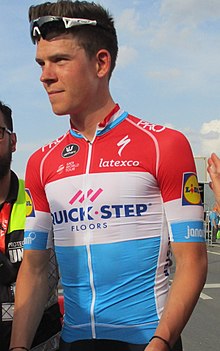Winner Bob Jungels after his victory