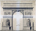 File:Arc de Triomphe de l'Etoile - Projet Chalgrin - 02.jpg