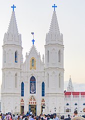 Basilica of Our Lady of Good Health in Velankanni, Tamil Nadu - entrance