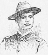Davis as a second lieutenant of volunteers, 1899.