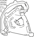 Castle layout from 1790