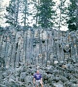 Columnar Jointing in Yellowstone National Park.