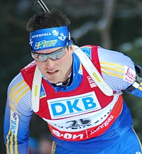 David Ekholm bei der Biathlon-WM 2008 in Östersund.