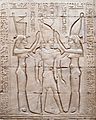 Wadjet (left) and Nekhbet (right) crowning Ptolemy VIII, Temple of Edfu