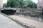 Former Dock Retaining Walls to Moat Around Jewel House