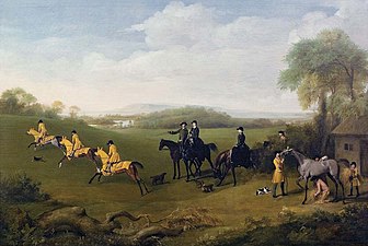 Racehorses Exercising at Goodwood (1759–60), oil on canvas, 127.5 x 204 cm.. Goodwood House