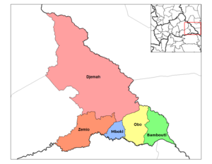 Sub-prefectures of Haut-Mbomou