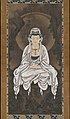Kano Motonobu, White-robed Kannon, c. first half of the 16th century. Hanging scroll. Ink, color and gold on silk. 157.2 x 76.4 cm.