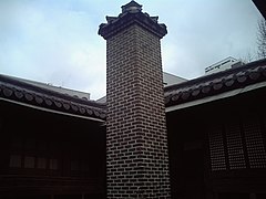 Chimney for fumes