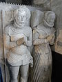 Tomb with effigies of Katherine Denys (d. 1584) and her third husband Roger Lygon of Madresfield, Hereford. Katherine was daughter of Sir William Denys (d. 1535) of Dyrham, Gloucestershire and widow and heiress of Sir Edmund II Tame.