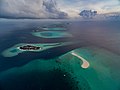 Malediven Atoll Luftbild