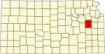 State map highlighting Osage County