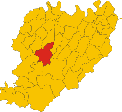 Travo within the Province of Piacenza