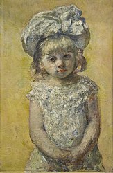 Mary Cassatt, Portrait de fillette, 1879.