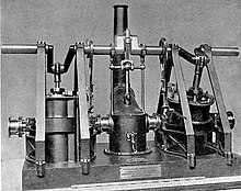 Model of a Maudslay oscillating engine