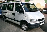 Opel Movano A (1998–2003), low roof, short wheelbase minibus