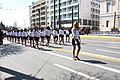Female student parade on 24 March in Athens.