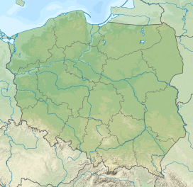 Map showing the location of Kozłowiecki forest