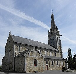 The church of Saint-Jean-Baptiste, in Saint-Jean-sur-Couesnon