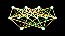 A single-layer feedforward artificial neural network with 4 inputs, 6 hidden nodes and 2 outputs. Given position state and direction, it outputs wheel based control values.