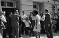 Image 11 Stand in the Schoolhouse Door Photograph: Warren K. Leffler; restoration: Adam Cuerden Vivian Malone entering Foster Auditorium on June 11, 1963, to register for classes at the University of Alabama through a crowd that includes photographers, National Guard members, and Deputy U.S. Attorney General Nicholas Katzenbach. During the Stand in the Schoolhouse Door, George Wallace, the Democratic Governor of Alabama, stood at the door of the auditorium to try to block the entry of two black students, Malone and James Hood. Intended by Wallace as a symbolic attempt to keep his inaugural promise of "segregation now, segregation tomorrow, segregation forever", the stand ended when President John F. Kennedy federalized the Alabama National Guard and Guard General Henry Graham commanded Wallace to step aside. More selected pictures