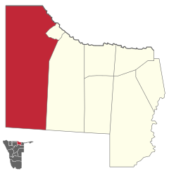 Karte Mpungu (Wahlkreis) in Namibia