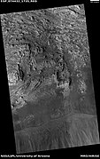 Wide view of layers in Candor, as seen by HiRISE. This picture was named HiRISE picture of the day for November 9, 2023.
