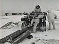 L6 Wombat being prepared for firing during winter training