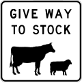 (R1-V6) Give Way to Stock (used in Victoria)