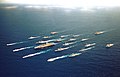 USS Abraham Lincoln carrier battle group during the RIMPAC exercises on 20 June 2000.