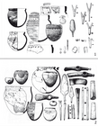 Yamnaya artefacts from the steppe-Urals, early (1) and late (2)