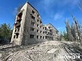 A bombed residential building in Avdiivka (Donetsk Oblast), 5 May 2023