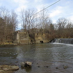 Old mill site on Rocky Fork Creek