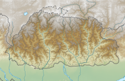 Location of Tarina Tsho in Bhutan.