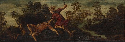 Mercury slaying Argus by Bonifazio Veronese