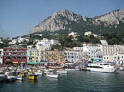Capri harbor (Marina Grande) and waterfront