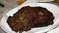 Chapli kebab is another famous South Asian food specialty.