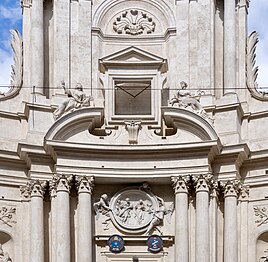 Broken pediment of San Marcello al Corso, Rome, by Carlo Fontana, 1682-1683[181]